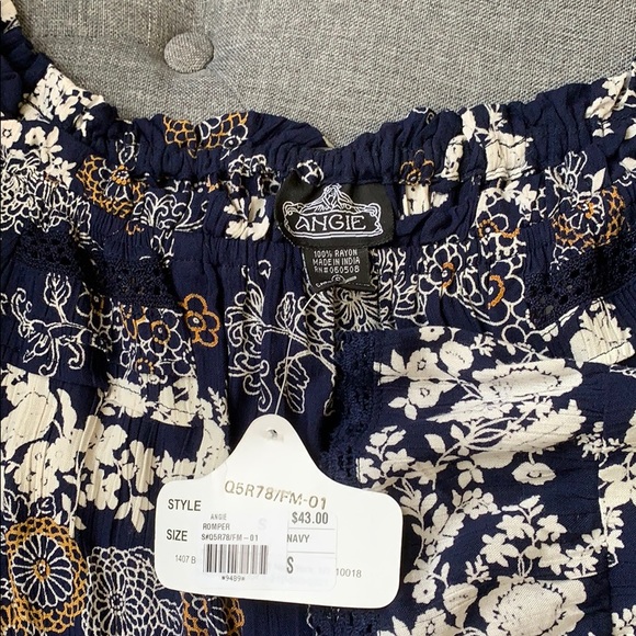 Blue patterned romper - Picture 4 of 5